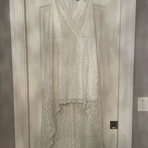 Elegant White Lace Dress